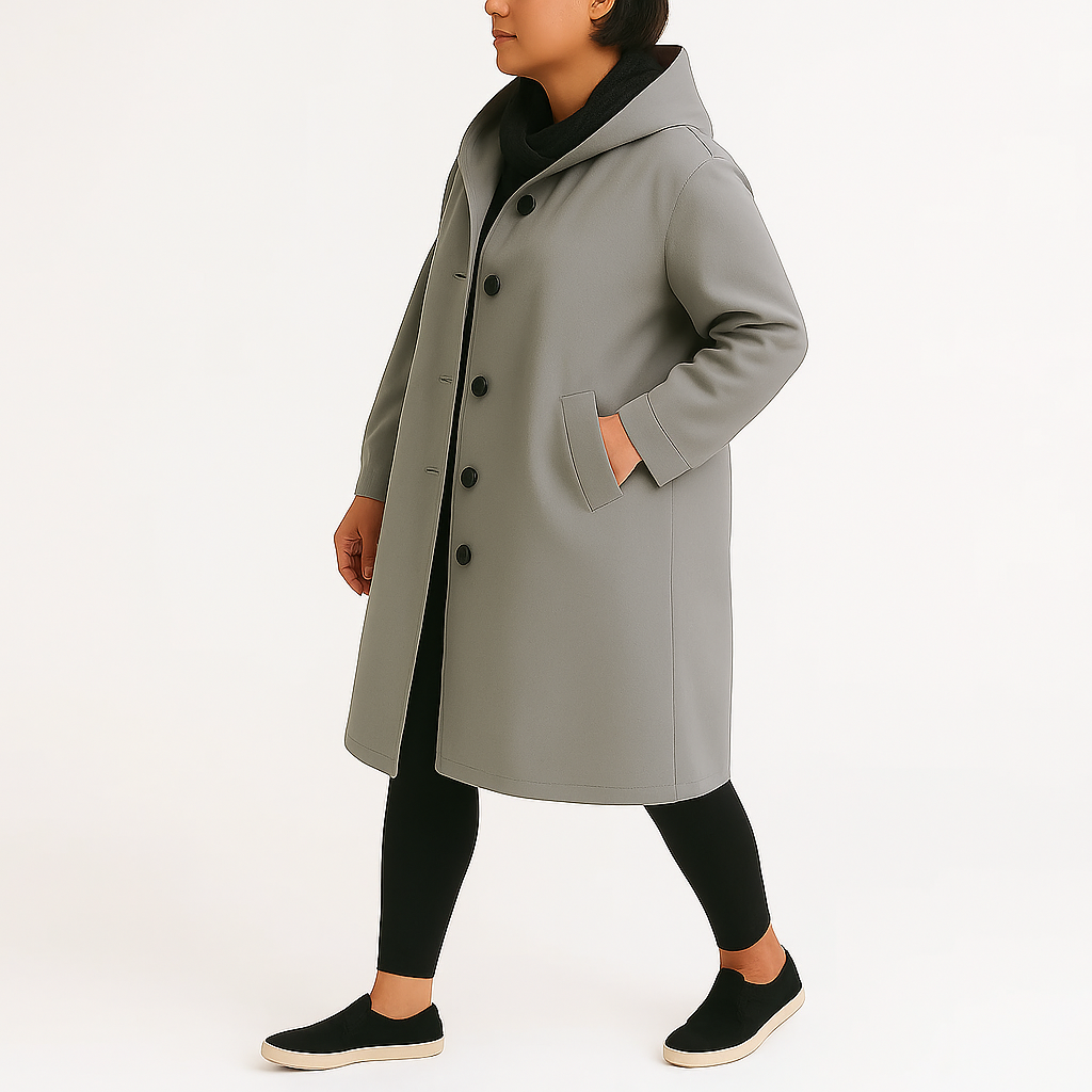 Damski płaszcz przeciwdeszczowy z klasycznym krojem