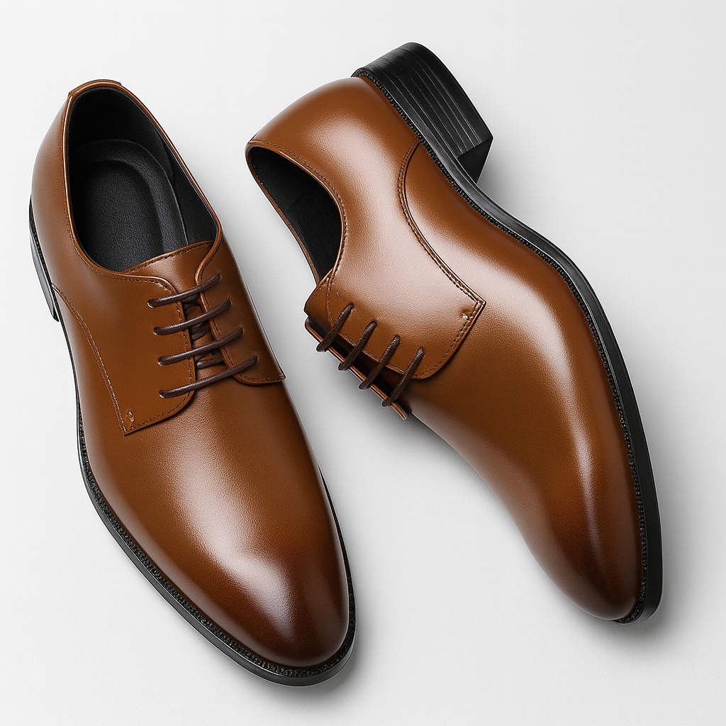 Męskie buty letnie sznurowane z przewiewnym materiałem